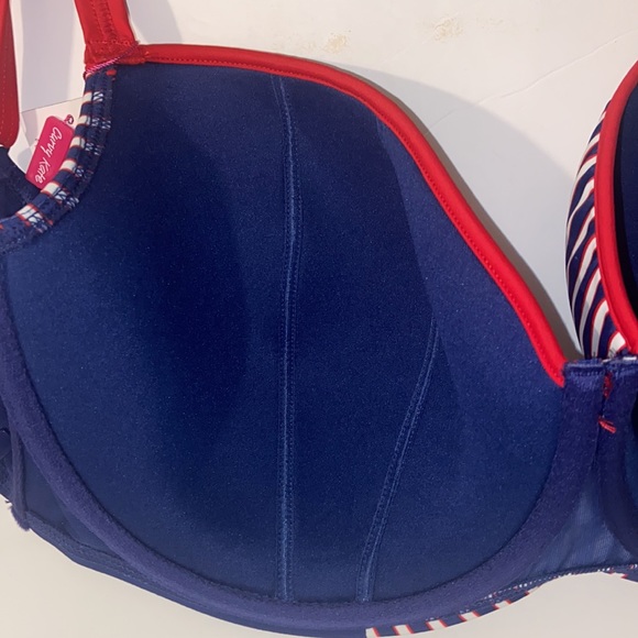 Curvy Kate nautical bikini swim top NWT Size 32M - Picture 9 of 15